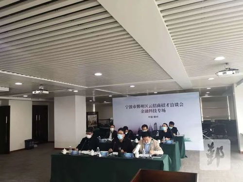 鄞州區成功舉辦云招商招才金融科技專場，科技信息咨詢服務成亮點